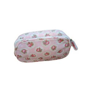 Cath Kidston Floral Glossy Makeup Bag Zipper Pouch Cosmetics Toiletry